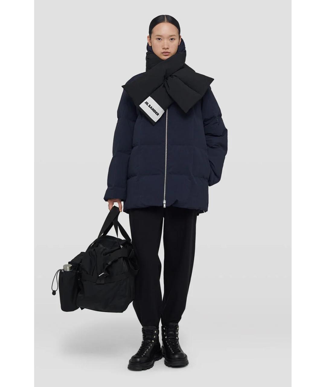 JIL SANDER Темно-синий пуховик, фото 2