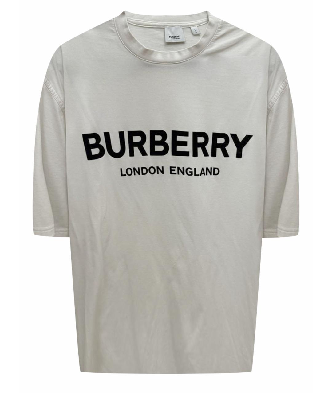 BURBERRY Белая футболка, фото 1