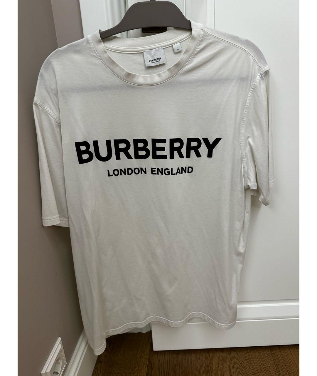 BURBERRY Белая футболка, фото 2