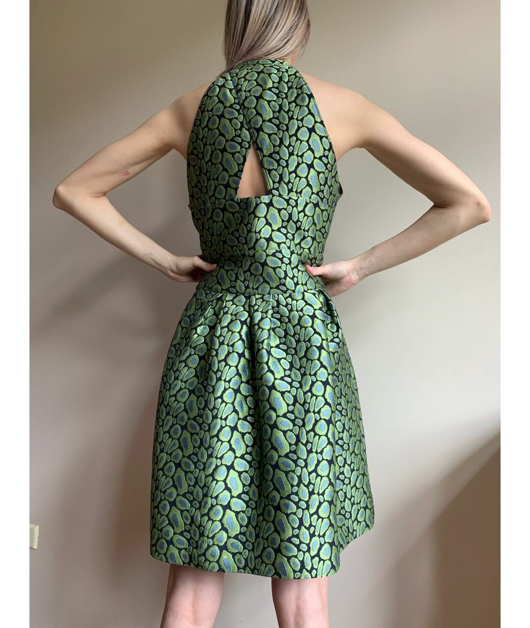 Kenzo green dress hotsell