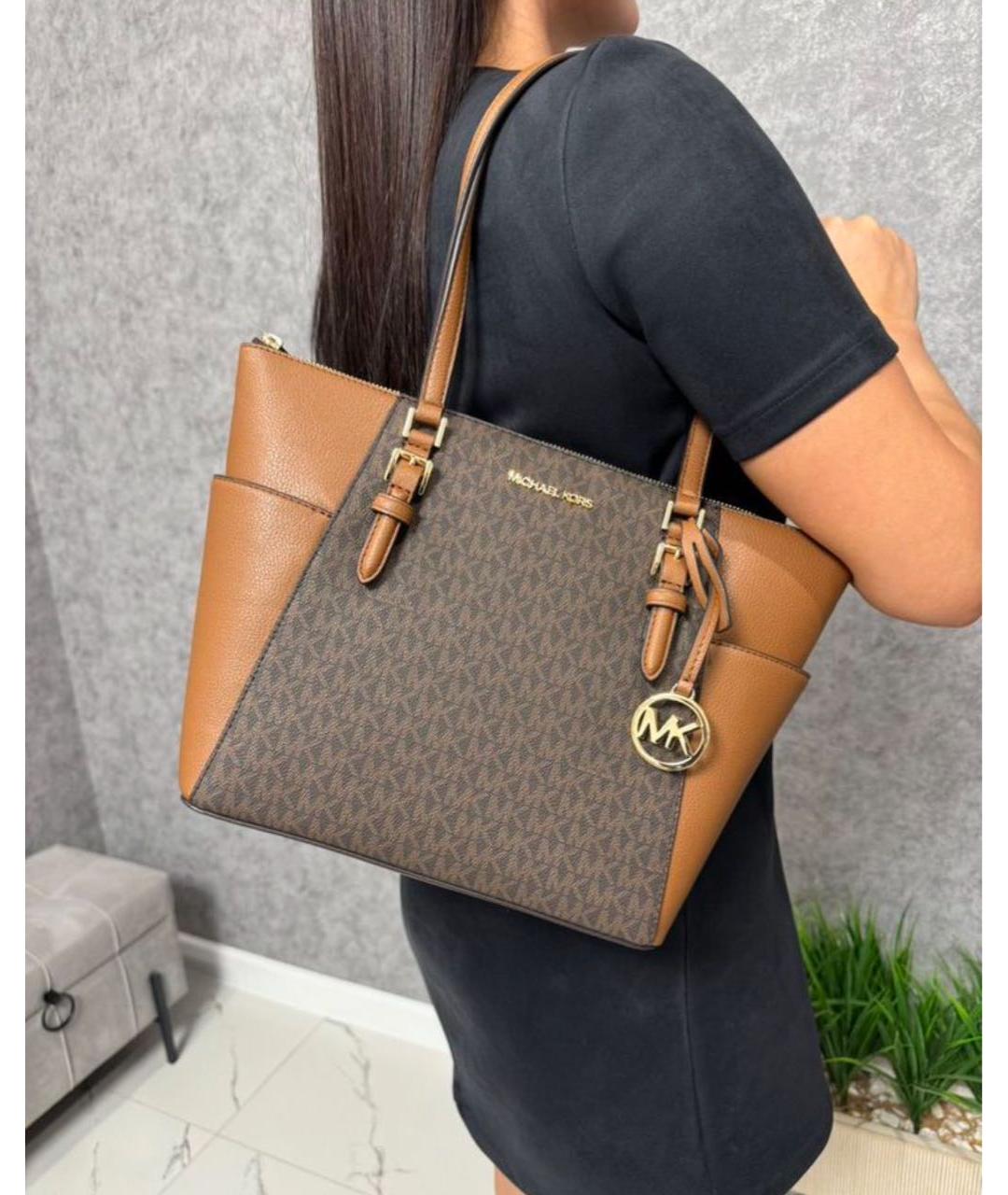 MICHAEL KORS Коричневая сумка тоут, фото 7