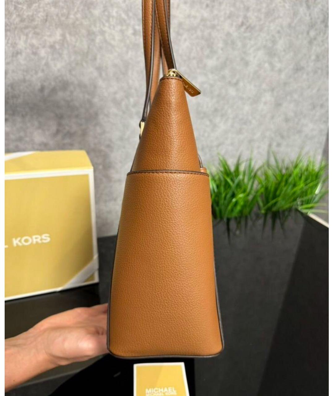 MICHAEL KORS Коричневая сумка тоут, фото 2
