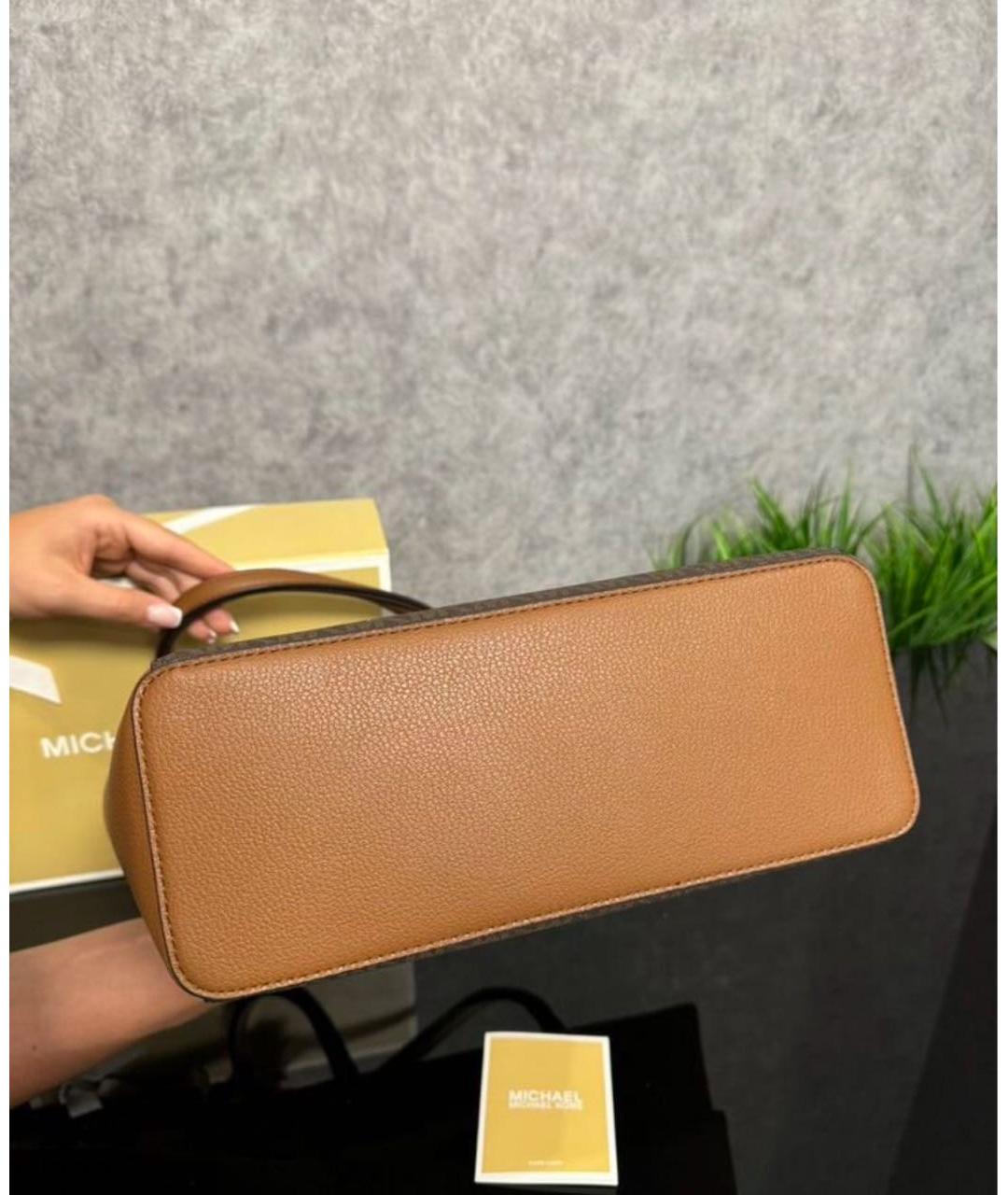 MICHAEL KORS Коричневая сумка тоут, фото 5