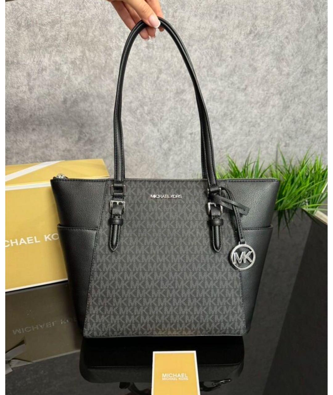 MICHAEL KORS Черная сумка тоут, фото 7