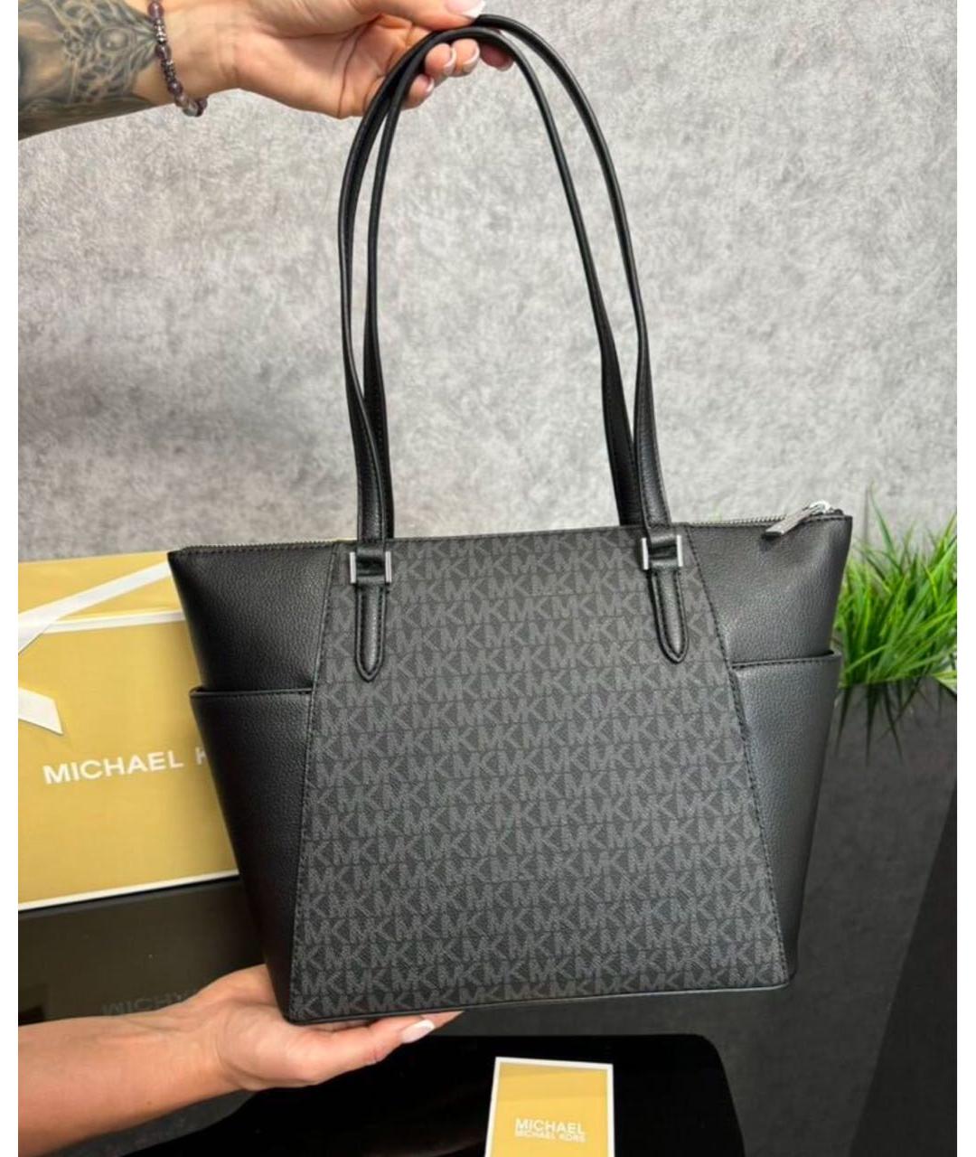 MICHAEL KORS Черная сумка тоут, фото 3