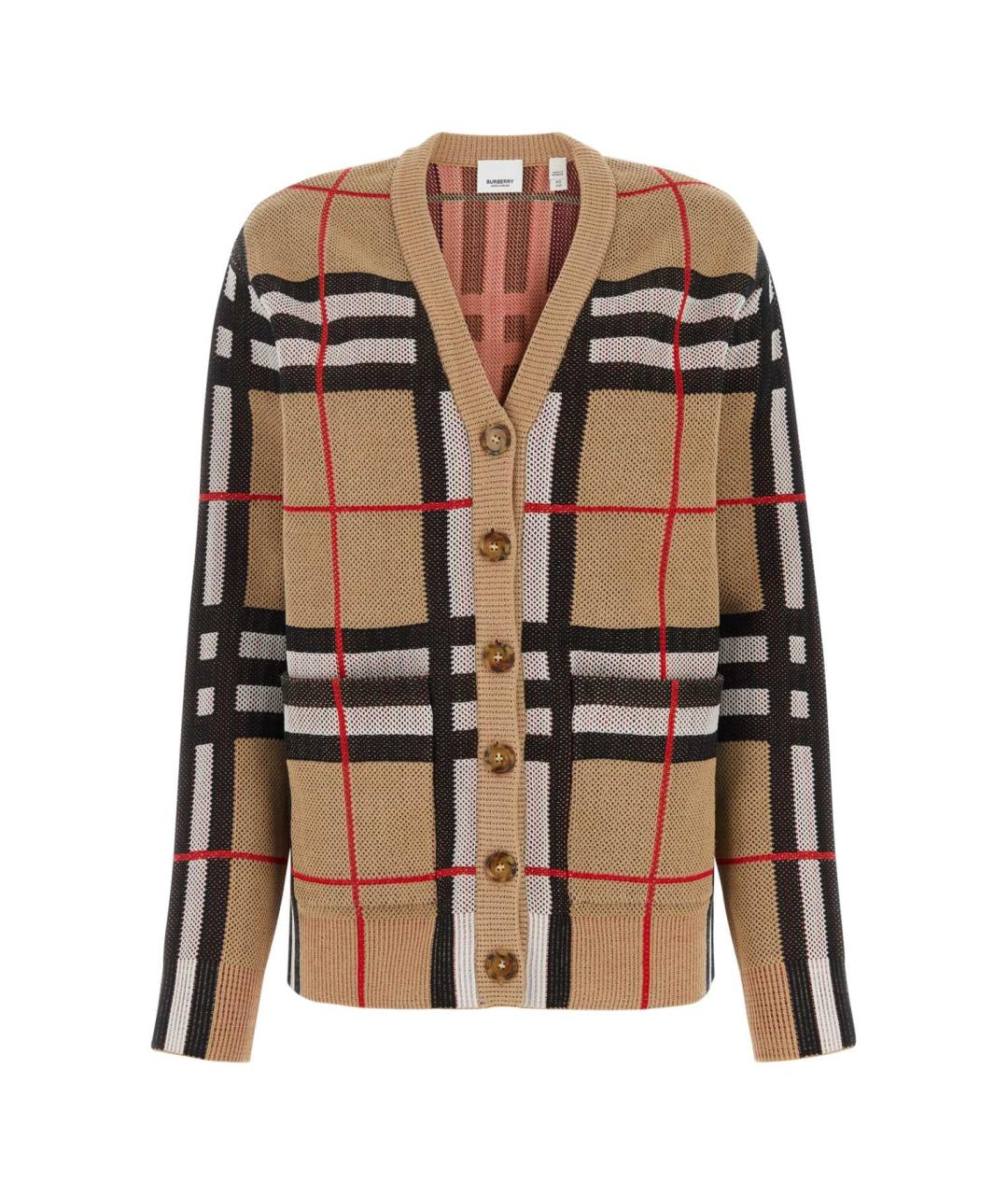 BURBERRY Бежевый синтетический кардиган, фото 1