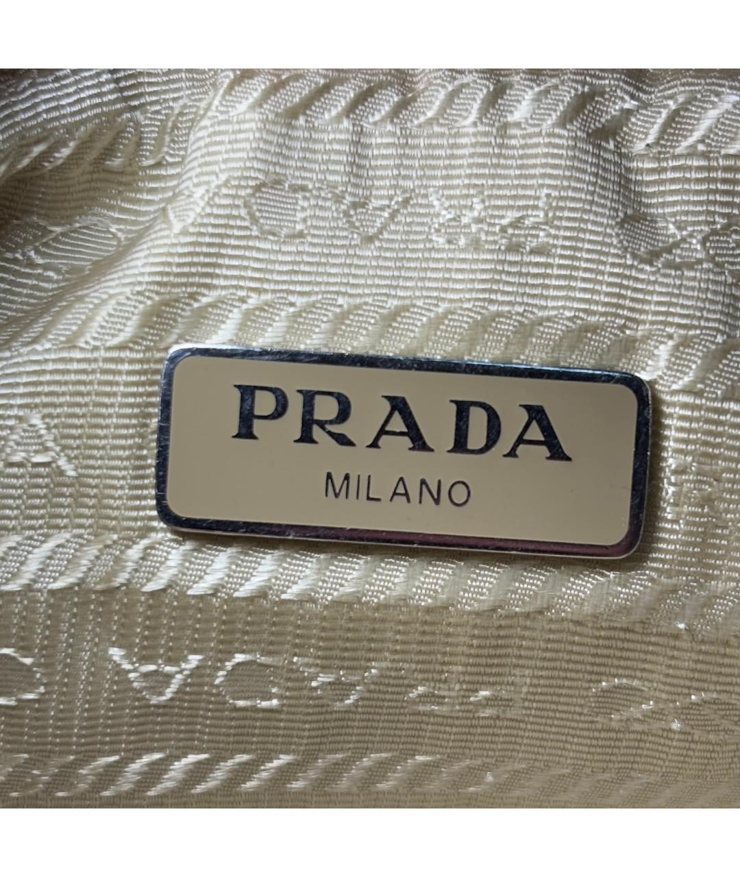 PRADA Белая сумка через плечо, фото 6