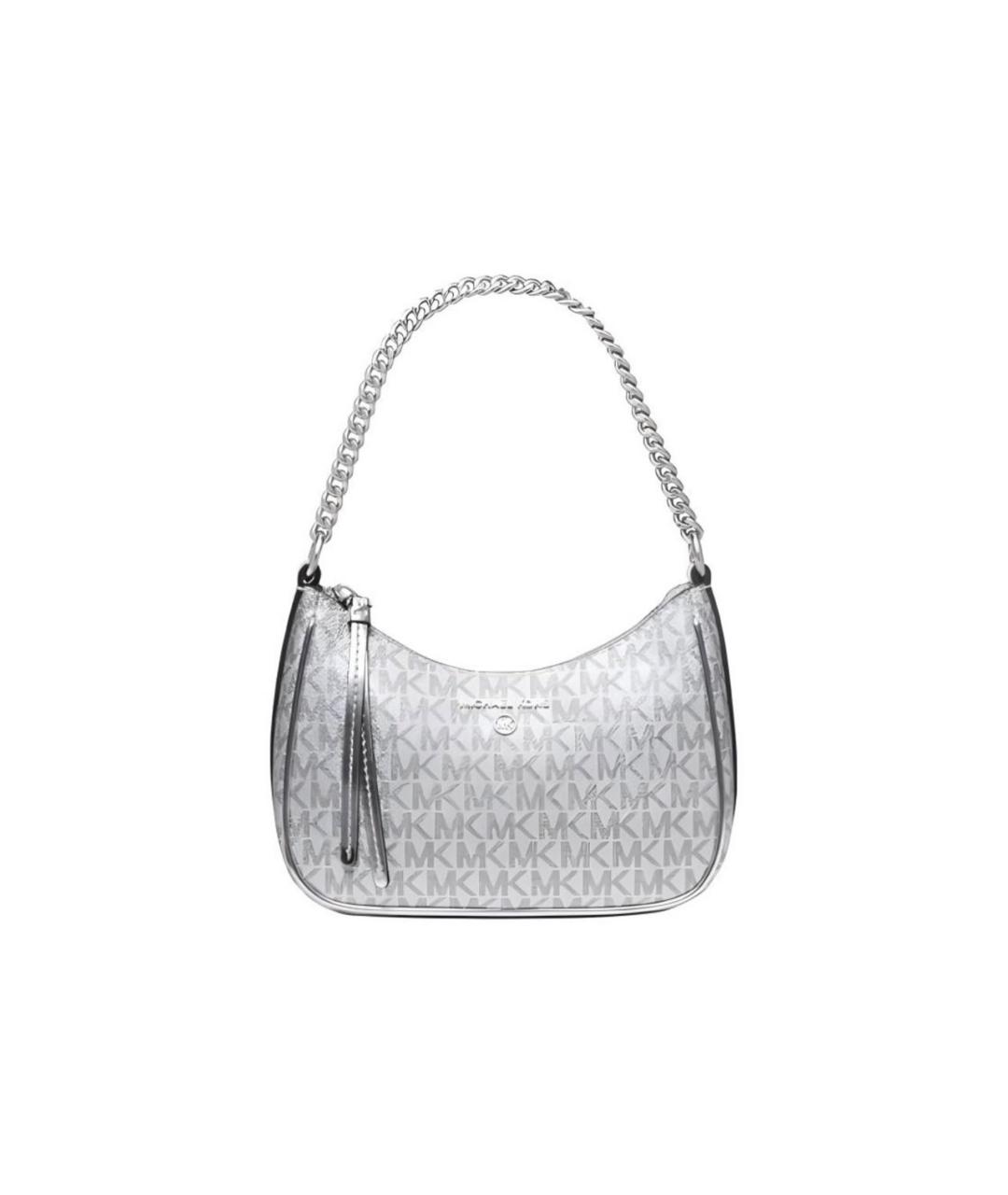 MICHAEL KORS Серебряная сумка с короткими ручками, фото 6