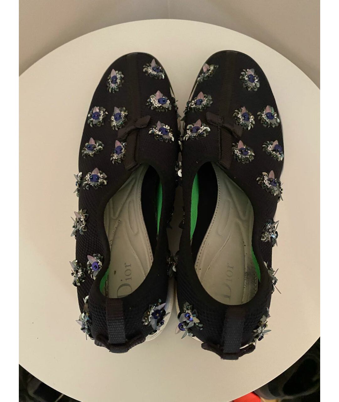 CHRISTIAN DIOR Черные синтетические кроссовки, фото 3