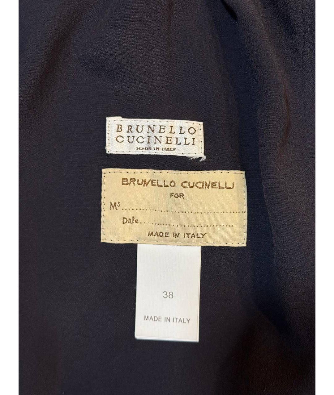 BRUNELLO CUCINELLI Черная кожаная куртка, фото 3