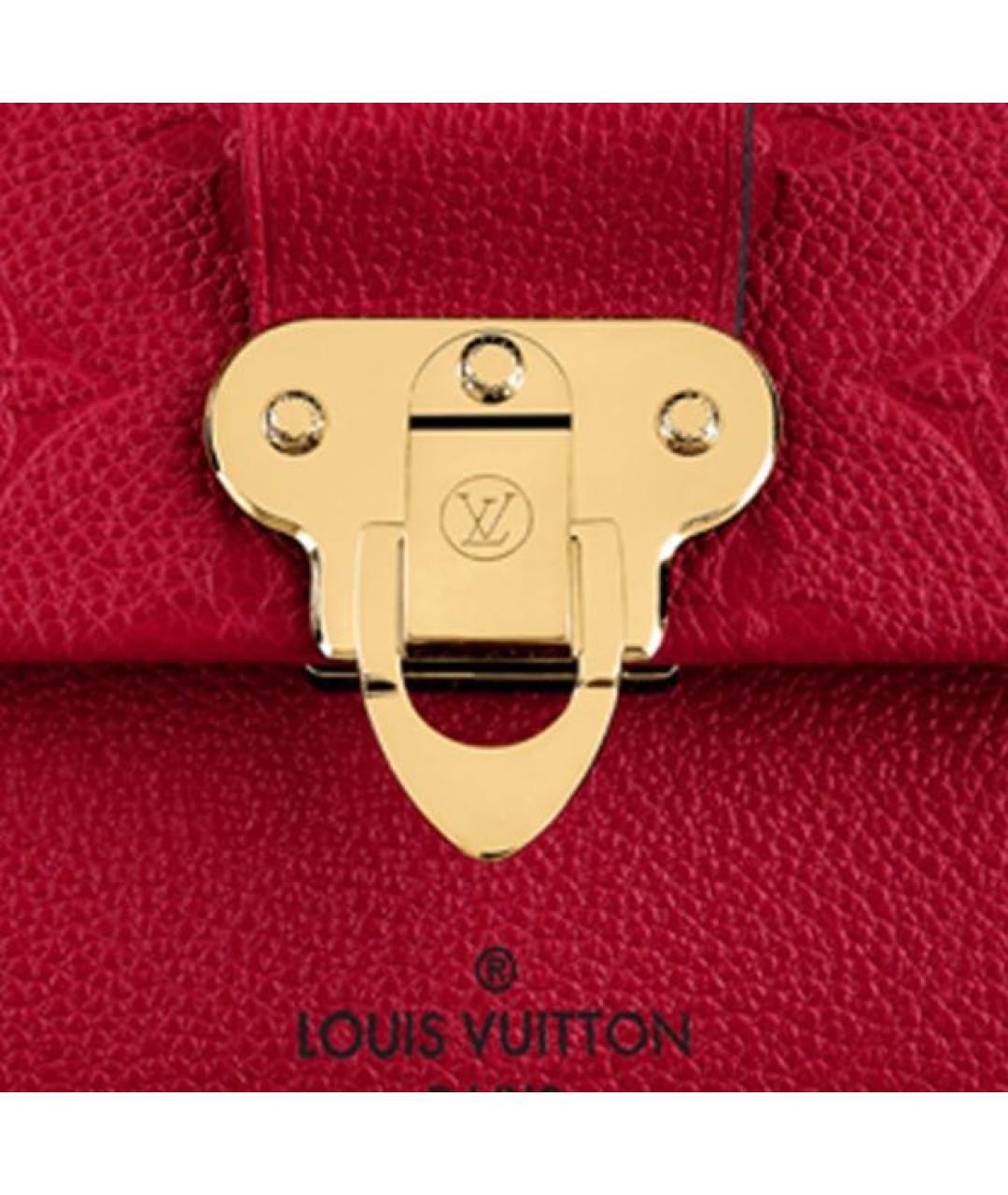 LOUIS VUITTON Красная кожаная сумка через плечо, фото 6