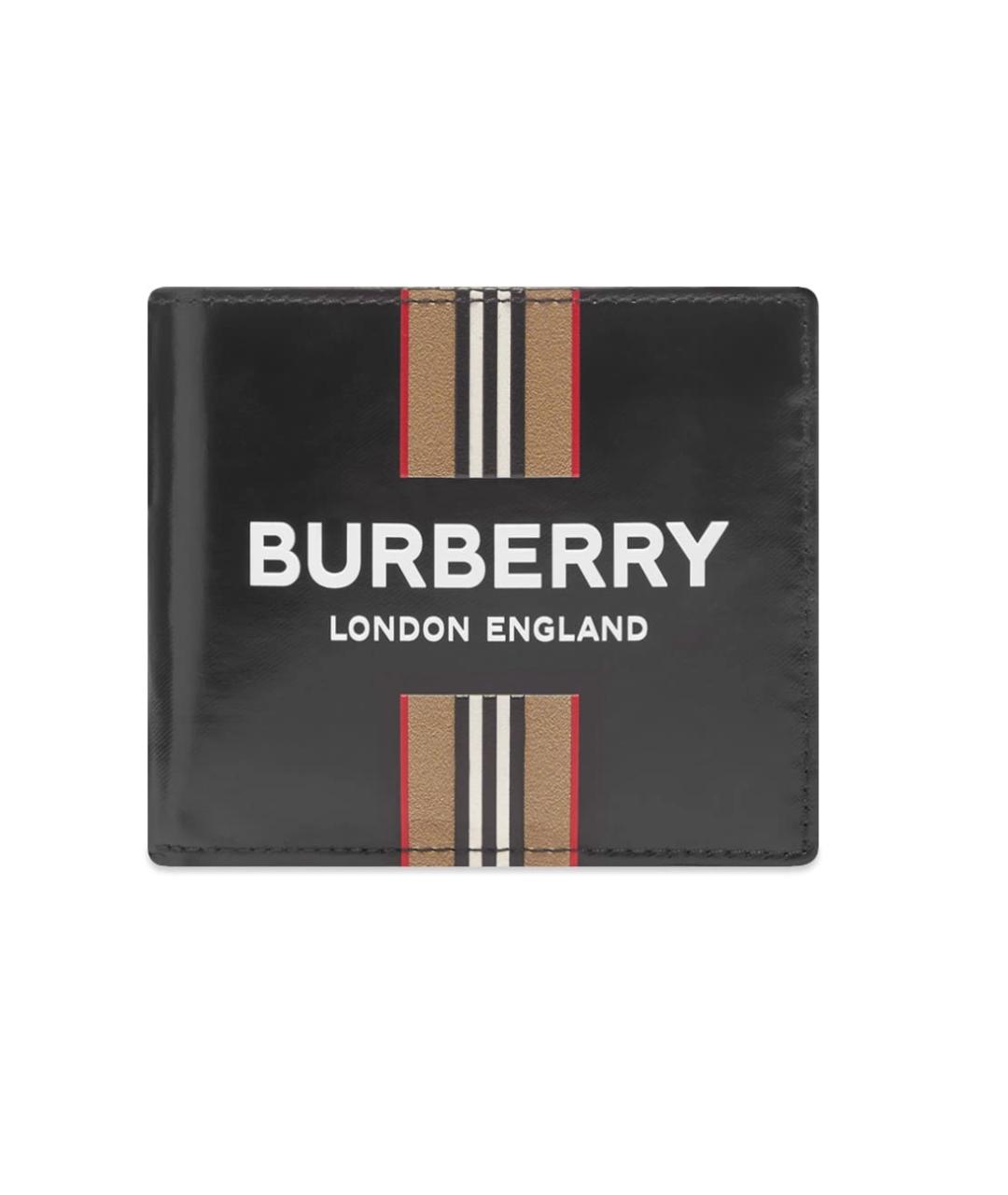 BURBERRY Черный кошелек из лакированной кожи, фото 6