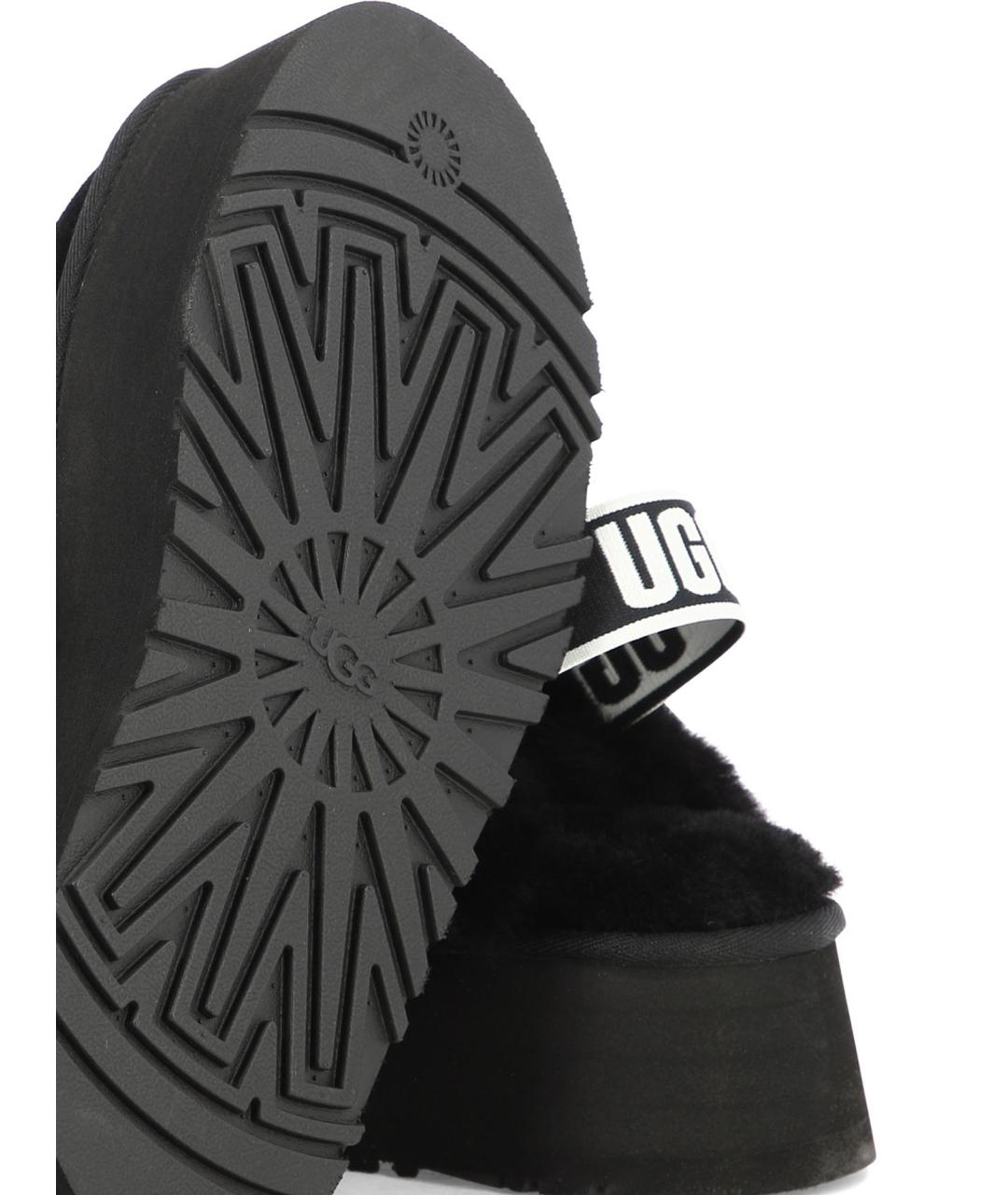 UGG AUSTRALIA Черные замшевые мюли, фото 5