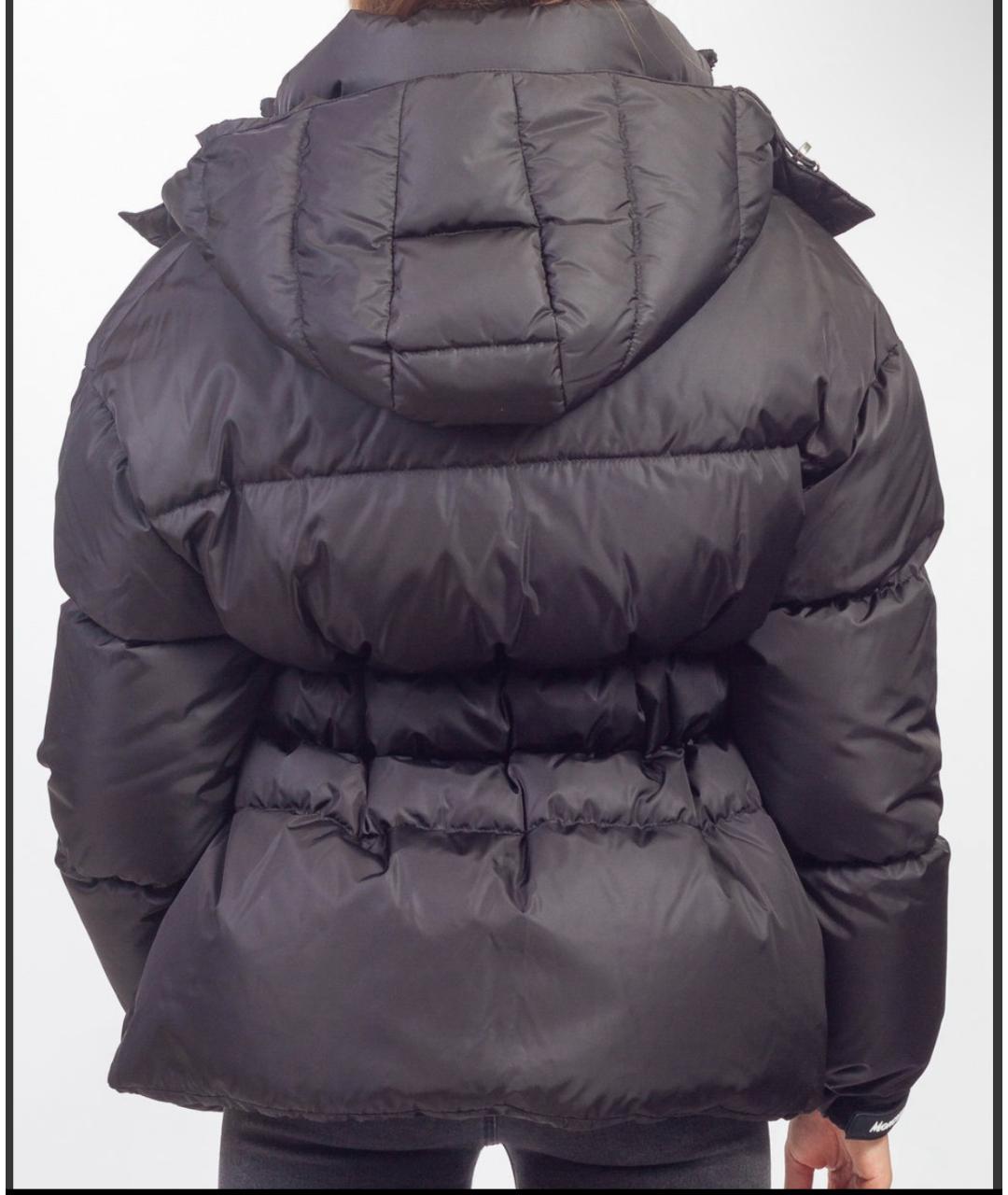 MONCLER Черный пуховик, фото 4