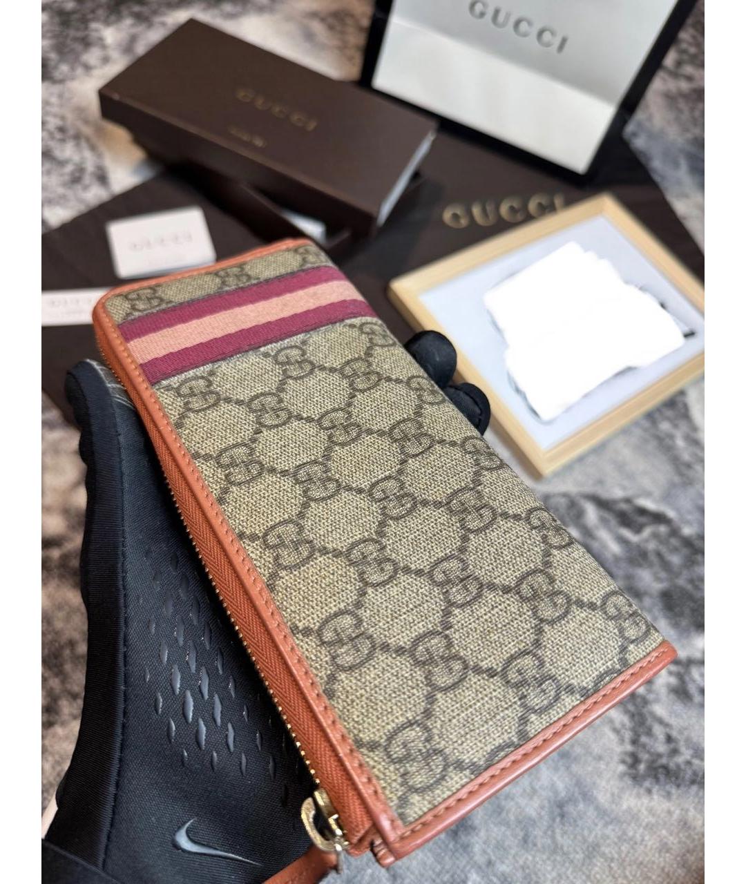 GUCCI Бежевый кошелек, фото 3