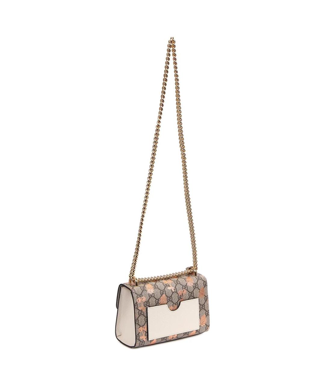 GUCCI Бежевая тканевая сумка через плечо, фото 4