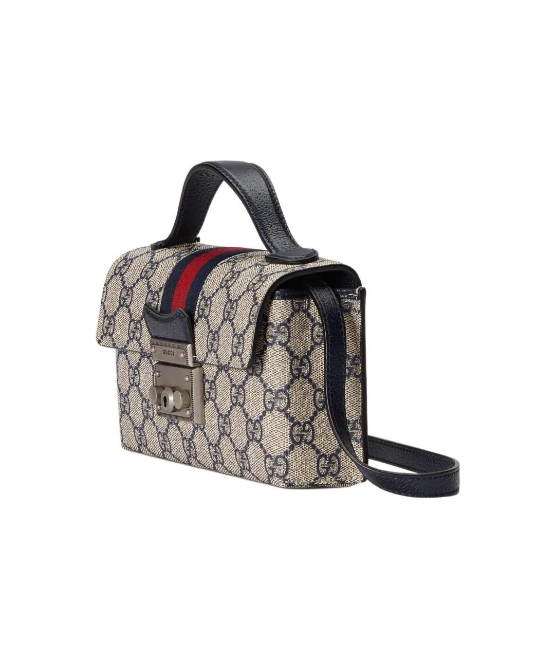 GUCCI Бежевая тканевая сумка через плечо, фото 3
