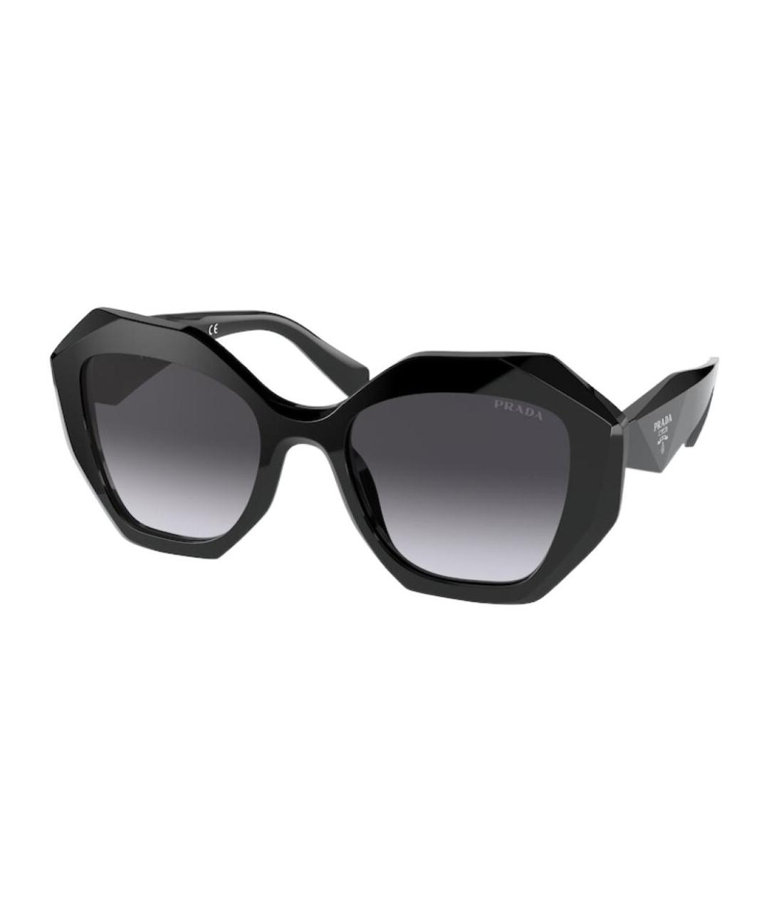 PRADA Черные пластиковые солнцезащитные очки, фото 2