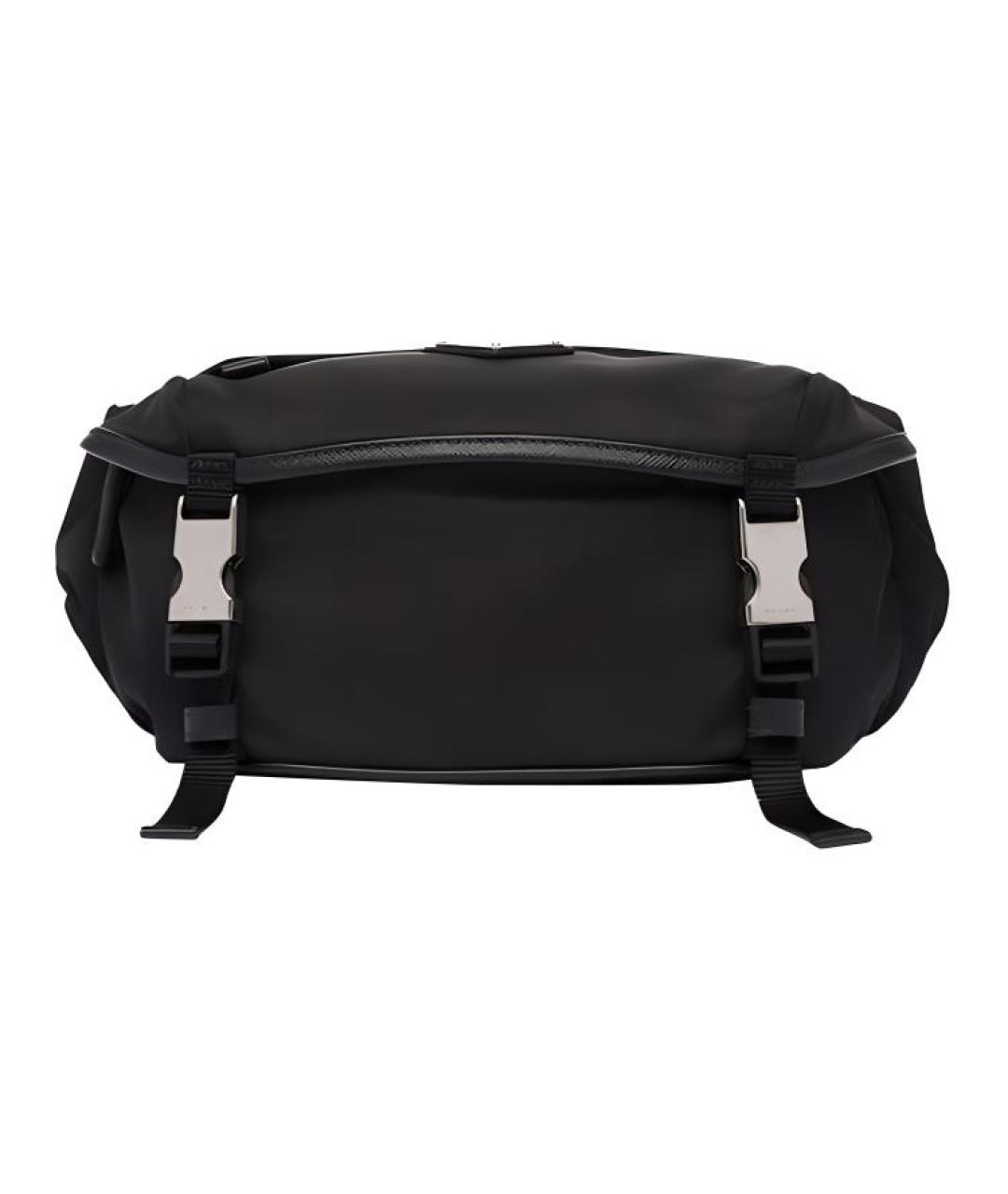 PRADA Черная тканевая сумка на плечо, фото 1