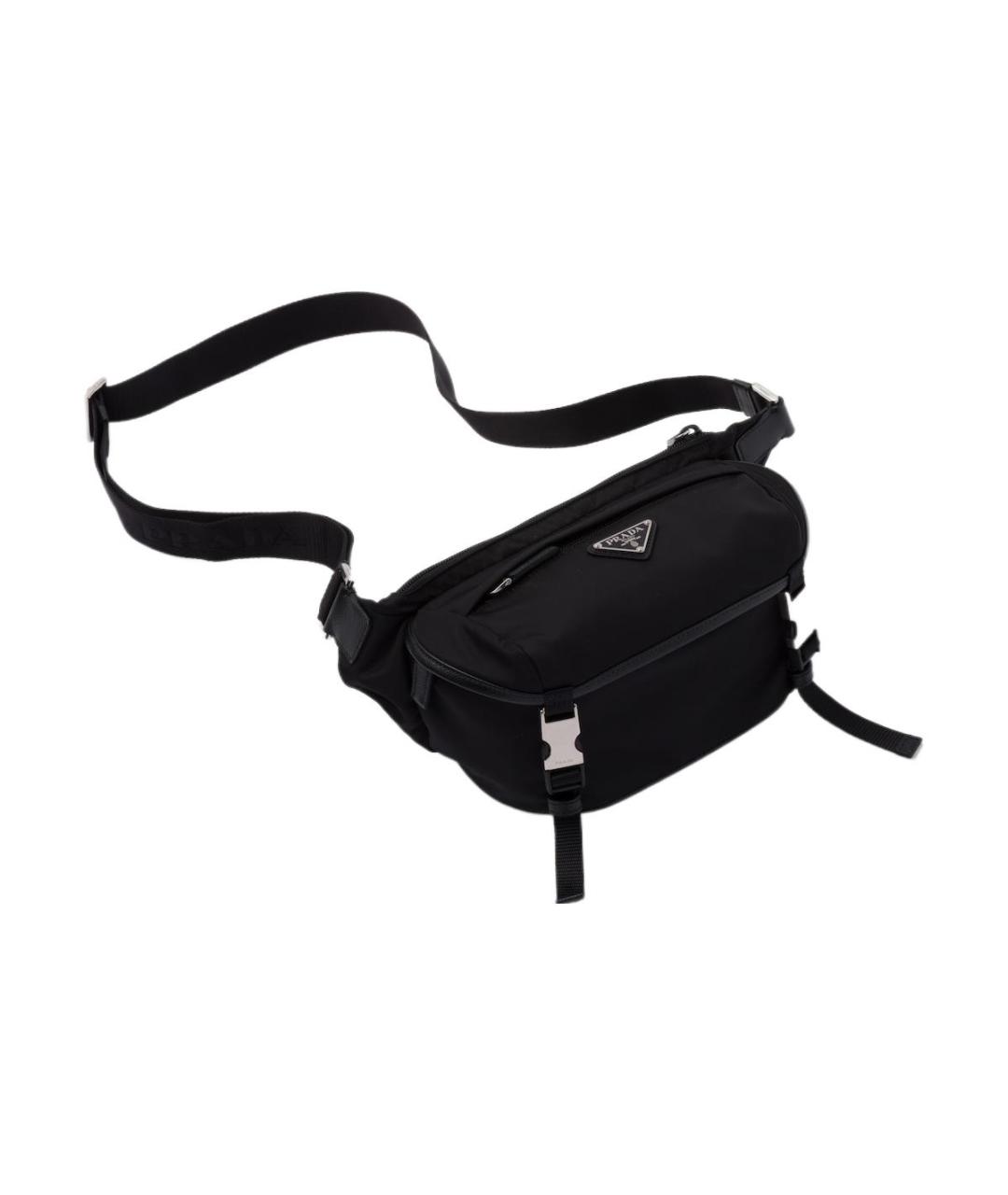 PRADA Черная тканевая сумка на плечо, фото 2