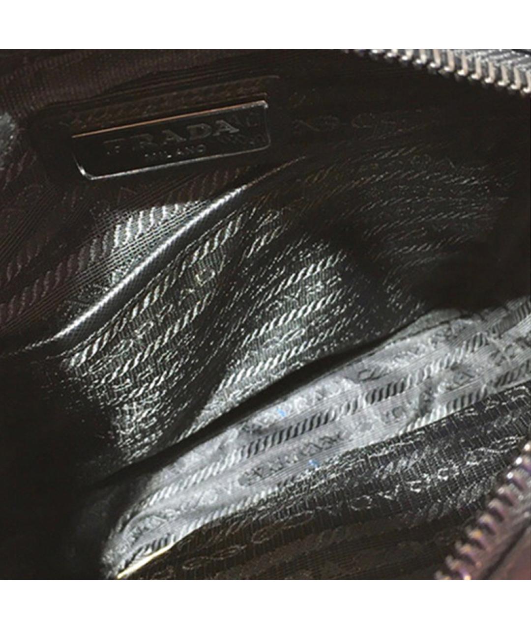 PRADA Черная тканевая сумка на плечо, фото 4