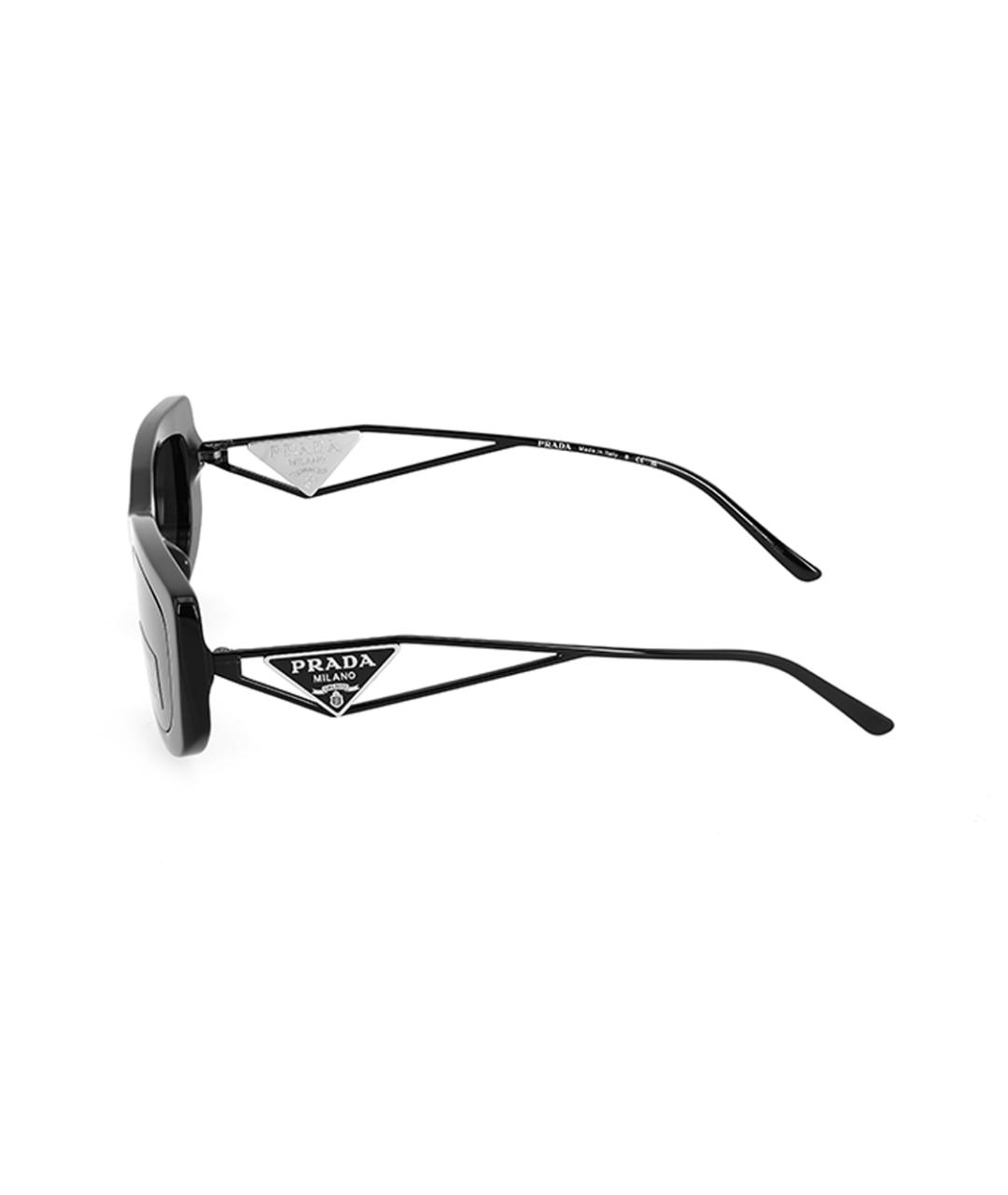 PRADA Черные металлические солнцезащитные очки, фото 6