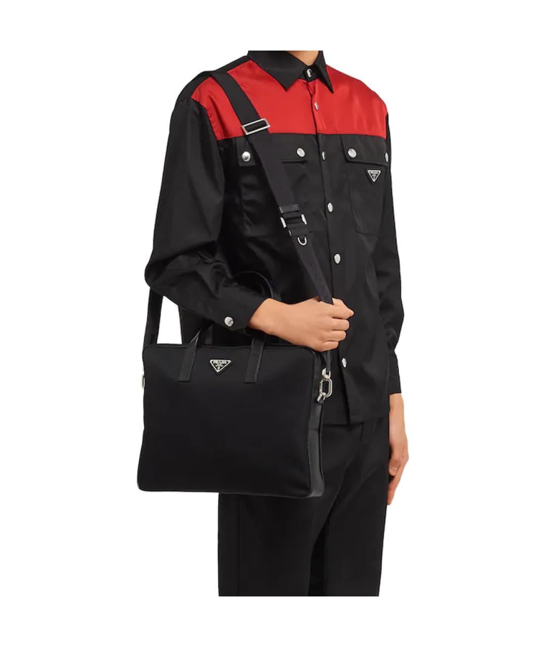 PRADA Черная сумка на плечо, фото 5