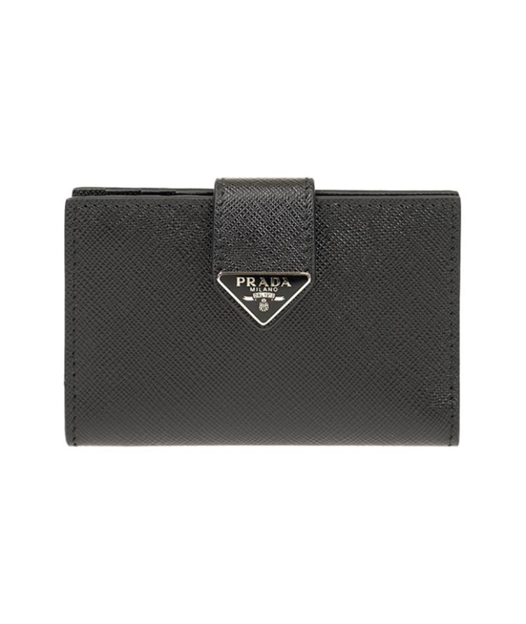 PRADA Черный кожаный кошелек, фото 1
