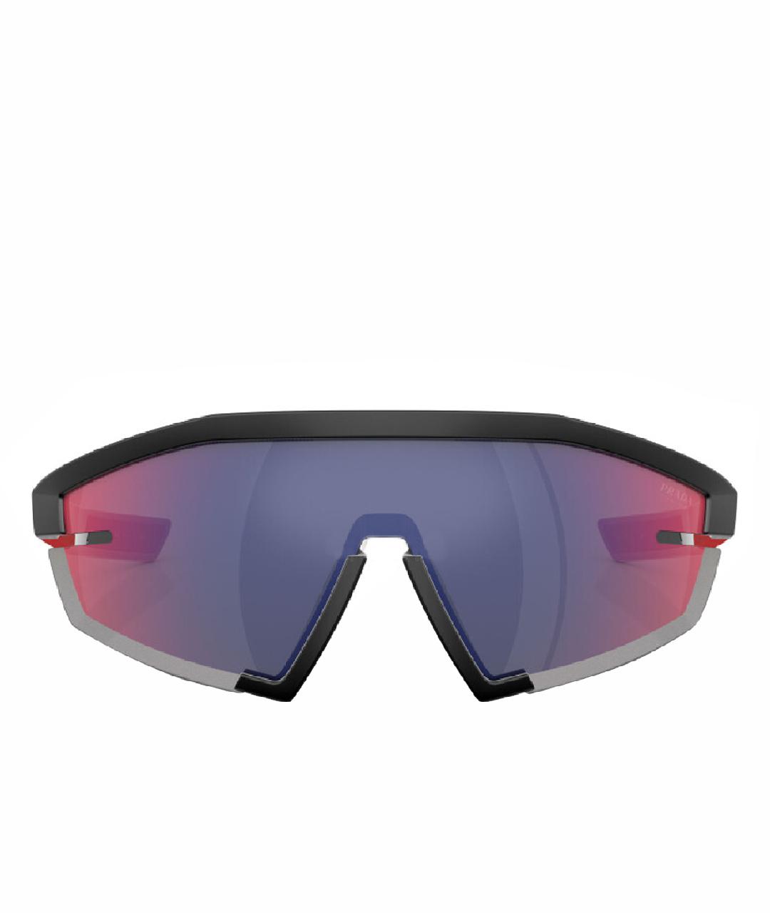 PRADA Черные пластиковые солнцезащитные очки, фото 1