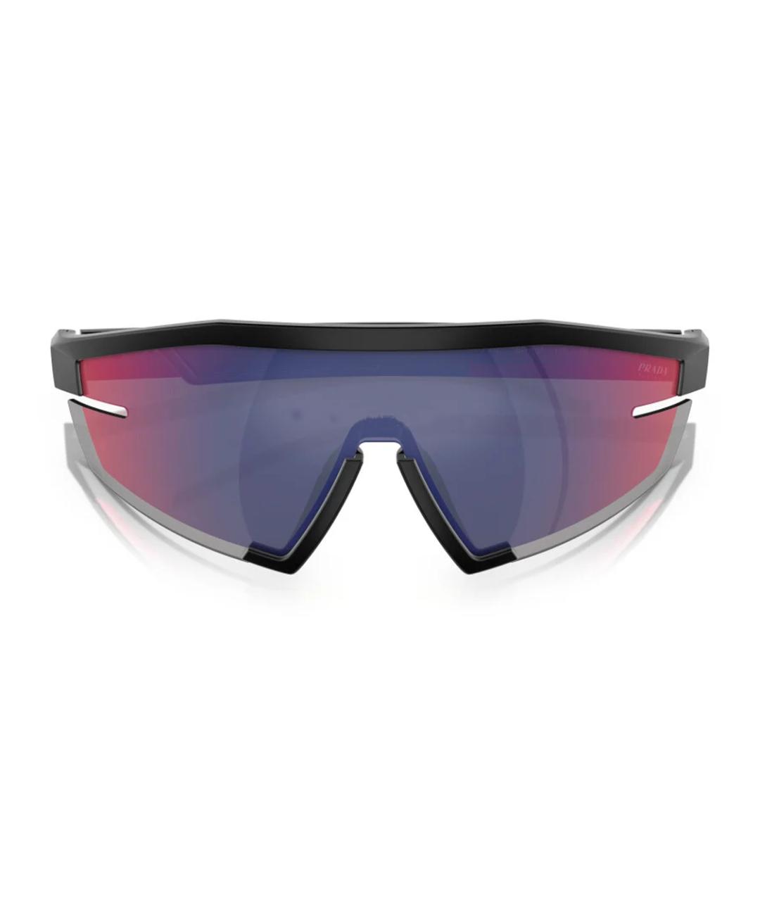PRADA Черные пластиковые солнцезащитные очки, фото 5