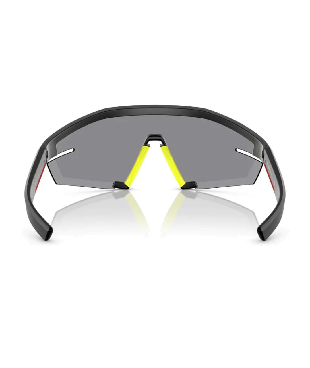 PRADA Черные пластиковые солнцезащитные очки, фото 3