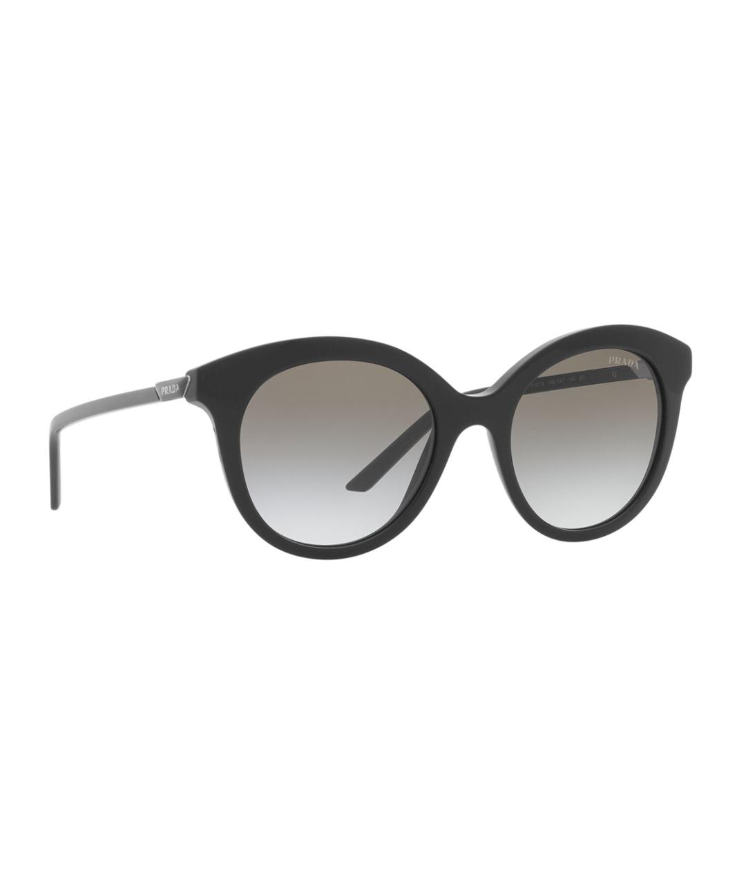 PRADA Черные пластиковые солнцезащитные очки, фото 3