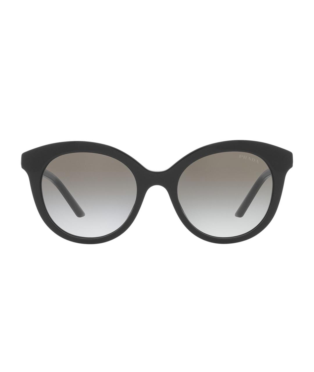 PRADA Черные пластиковые солнцезащитные очки, фото 2