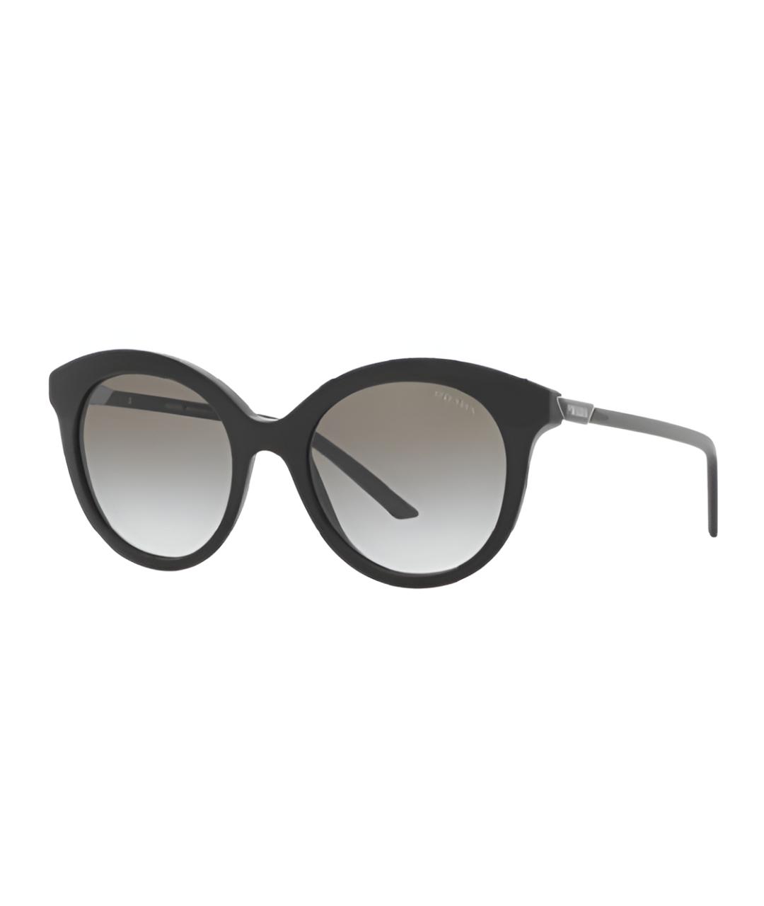 PRADA Черные пластиковые солнцезащитные очки, фото 1