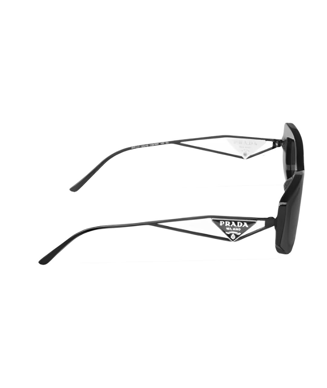 PRADA Черные металлические солнцезащитные очки, фото 4