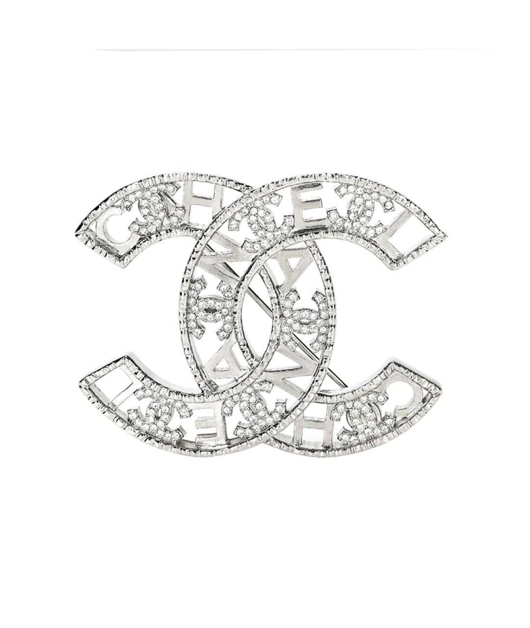 CHANEL Серебряная металлическая булавка / брошь, фото 1
