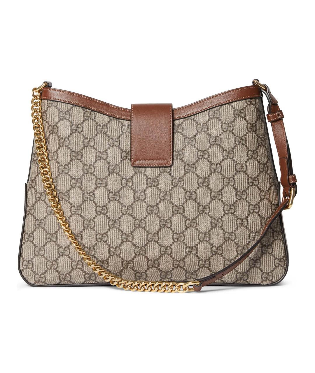 GUCCI Коричневая тканевая сумка через плечо, фото 3