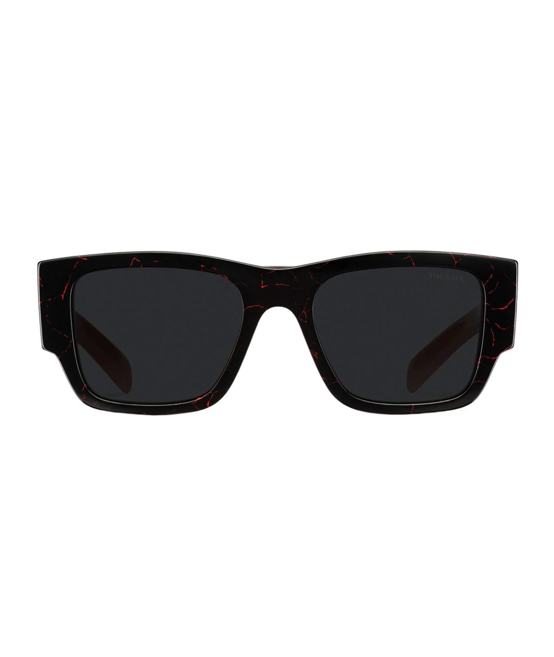 PRADA Красные пластиковые солнцезащитные очки, фото 2