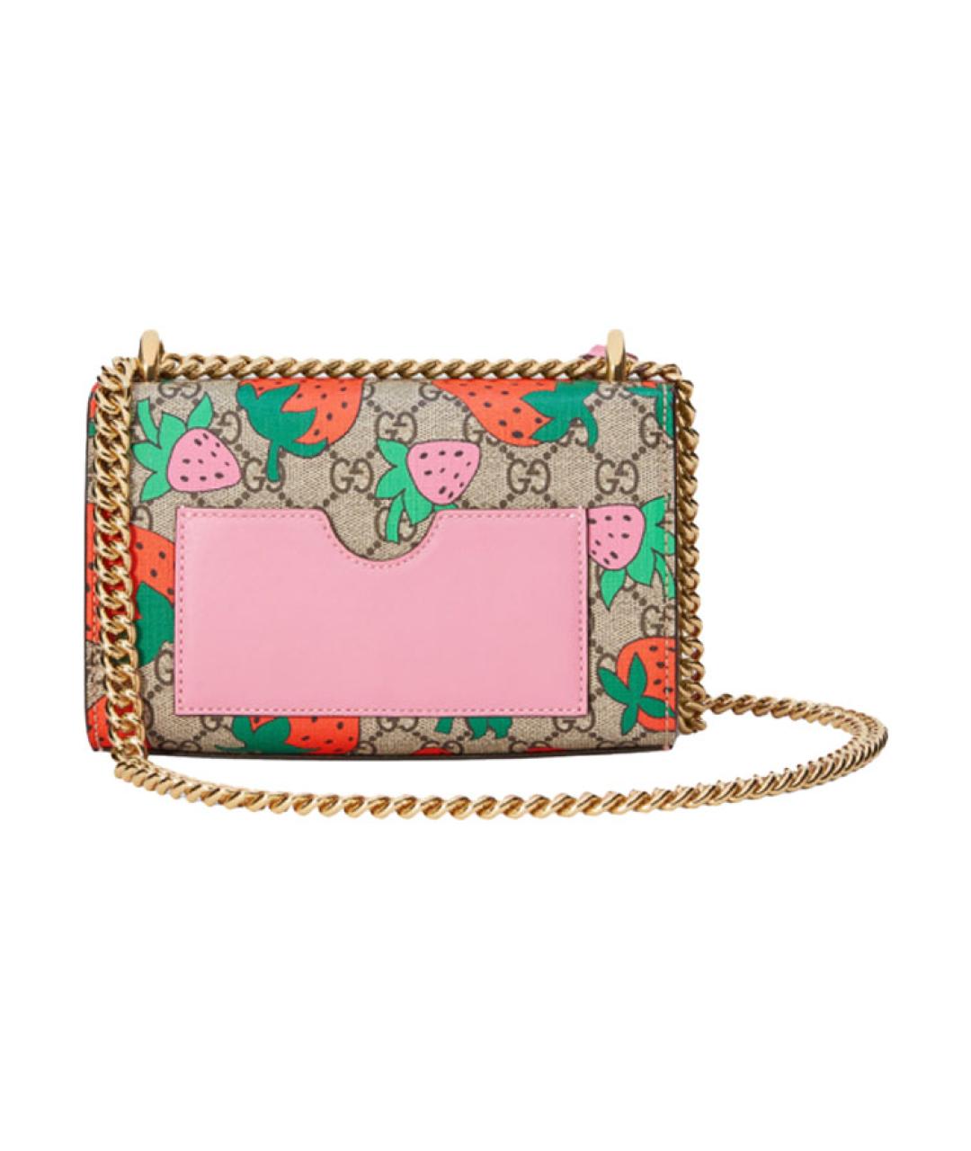 GUCCI Розовая тканевая сумка через плечо, фото 4