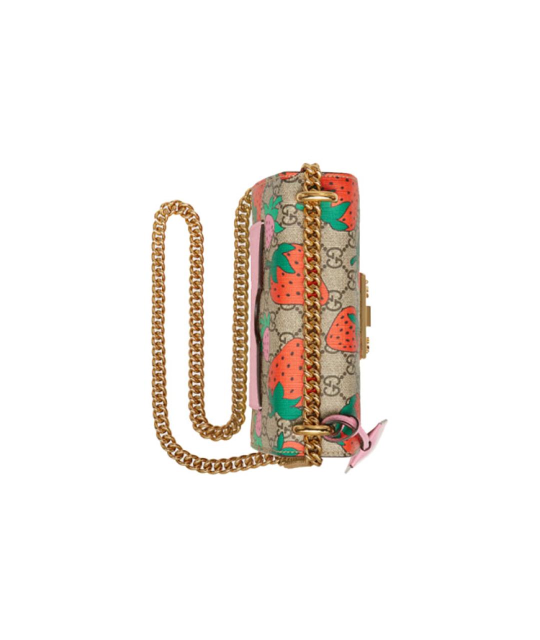 GUCCI Розовая тканевая сумка через плечо, фото 5