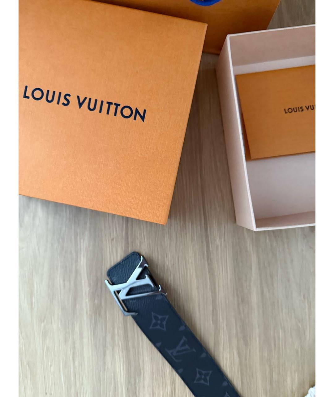 LOUIS VUITTON Черный ремень, фото 3