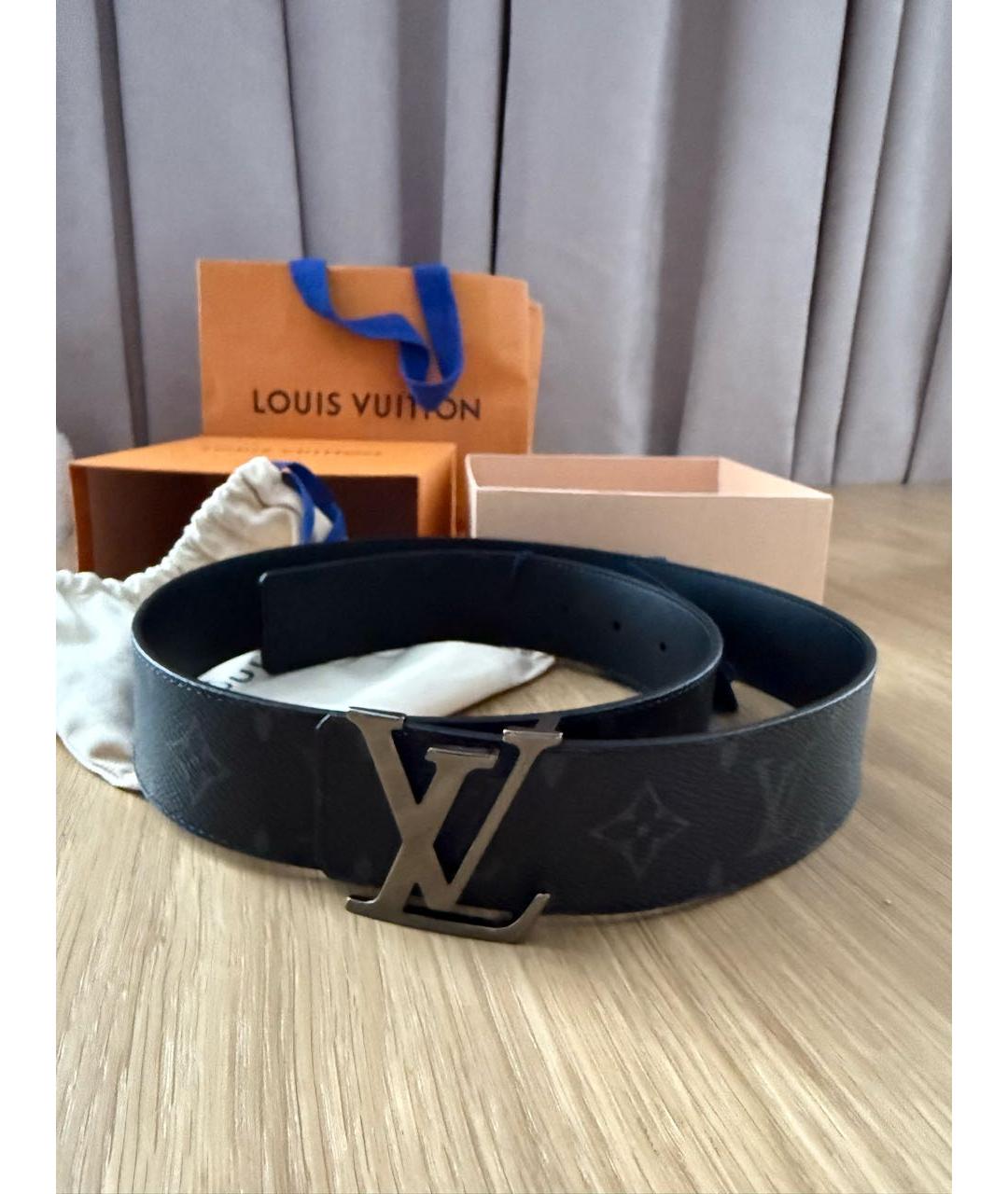 LOUIS VUITTON Черный ремень, фото 2