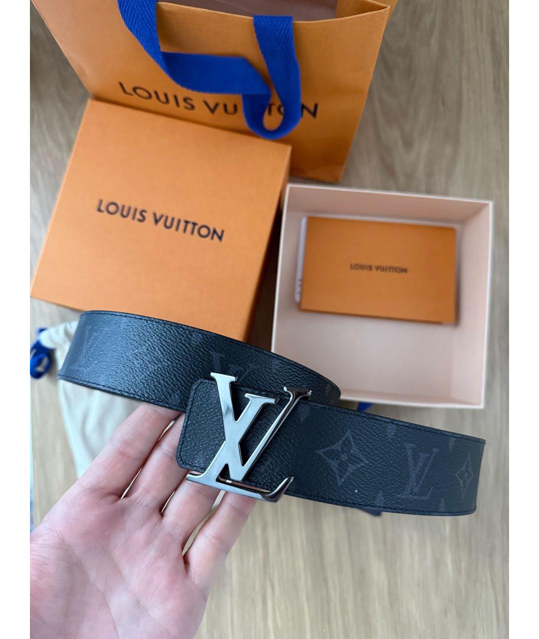 LOUIS VUITTON Черный ремень, фото 5