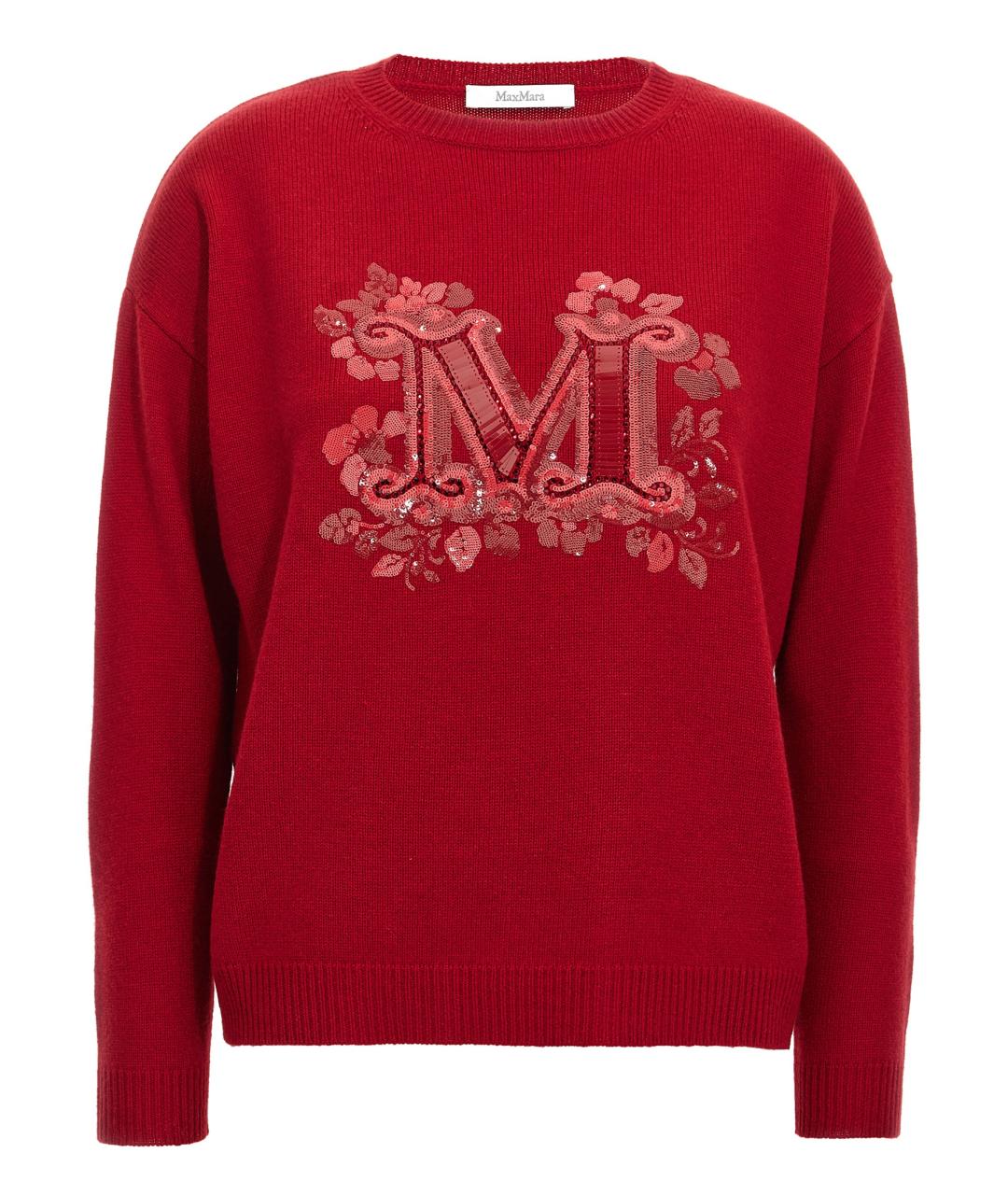MAX MARA Красный шерстяной джемпер / свитер, фото 1