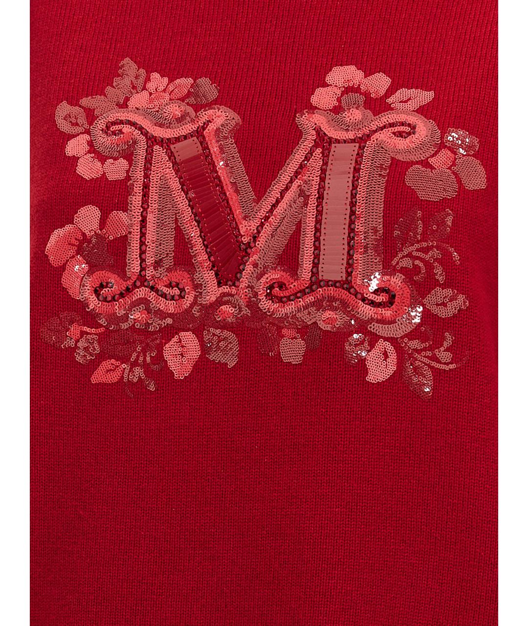 MAX MARA Красный шерстяной джемпер / свитер, фото 4