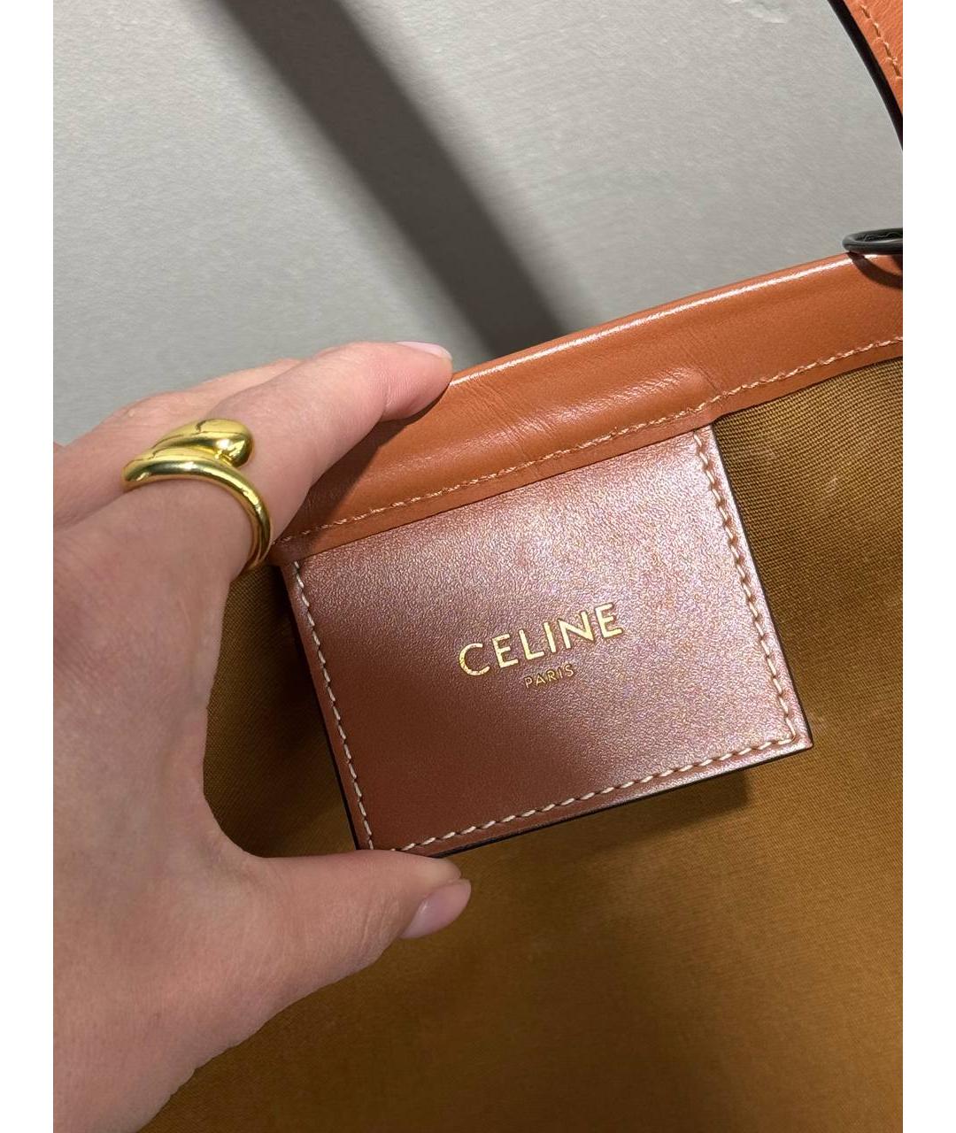 CELINE Белая сумка тоут, фото 5
