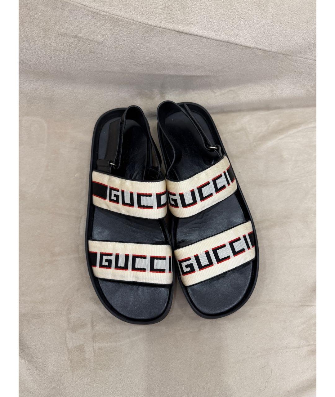 GUCCI Черные шлепанцы, фото 2