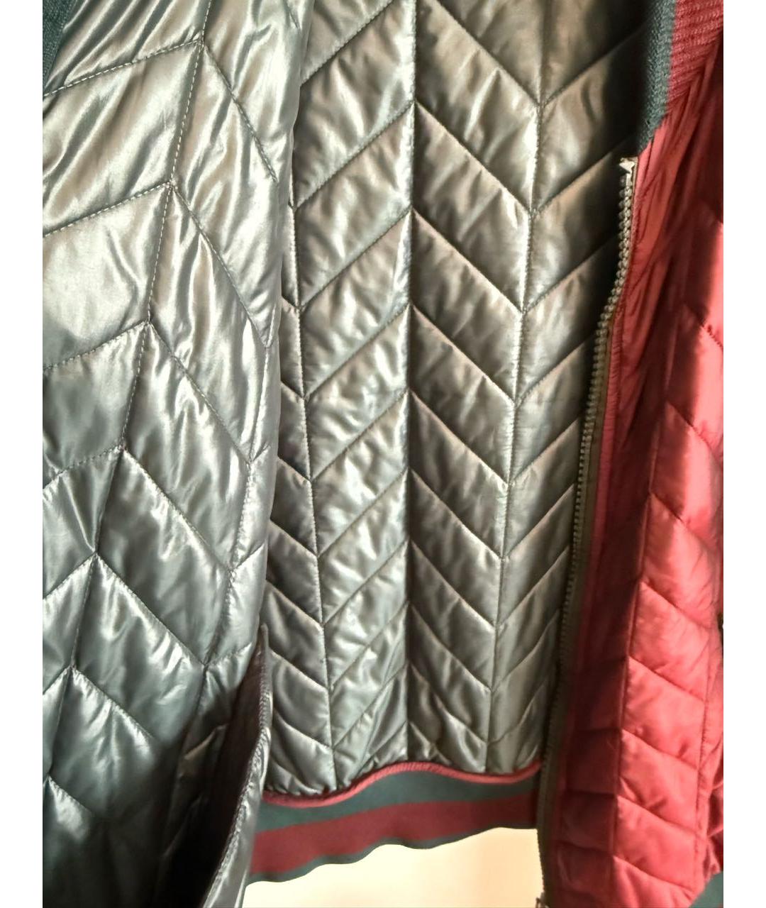 DOLCE&GABBANA Бордовая полиамидовая куртка, фото 7