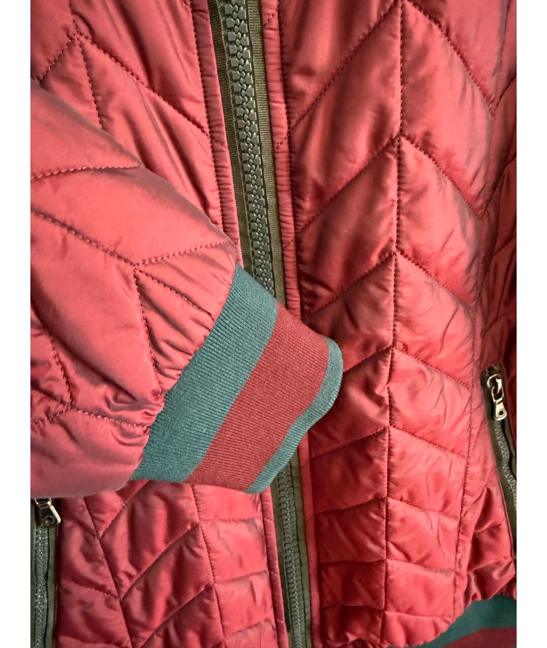 DOLCE&GABBANA Бордовая полиамидовая куртка, фото 6