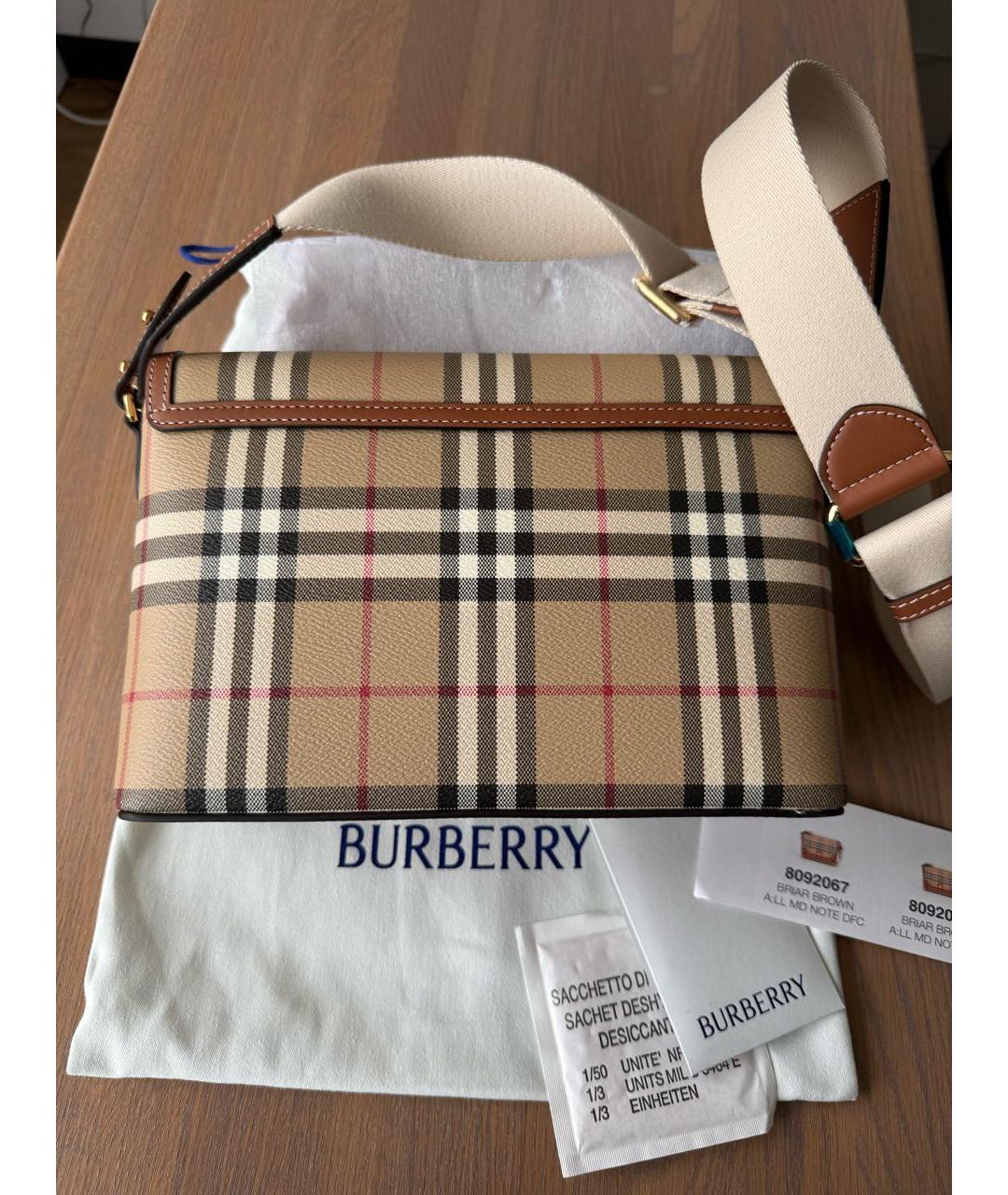 BURBERRY Мульти кожаная сумка через плечо, фото 3